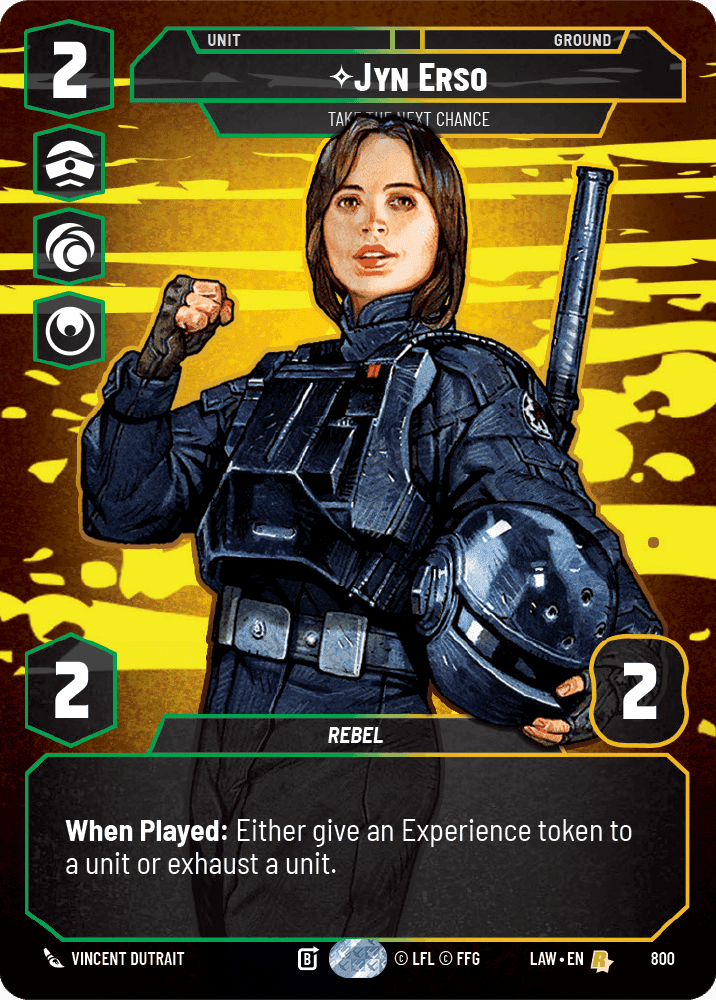 Jyn Erso, Take the Next Chance - Prestige