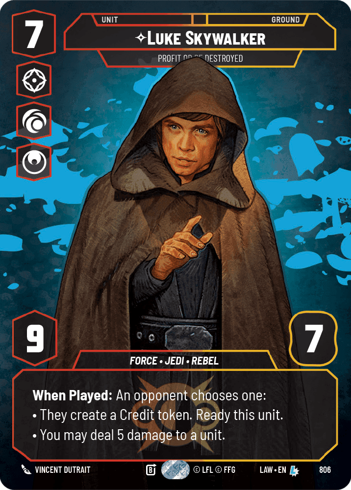 Luke Skywalker, Profit or Be Destroyed - Prestige