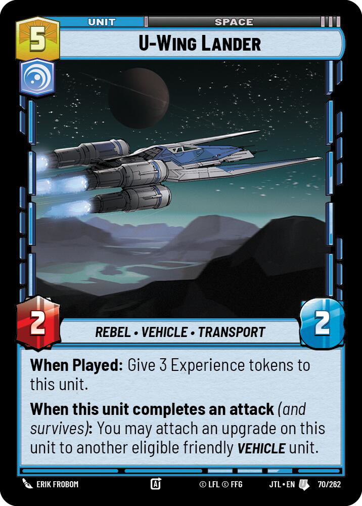U-Wing Lander, Jump to Lightspeed Card Art
