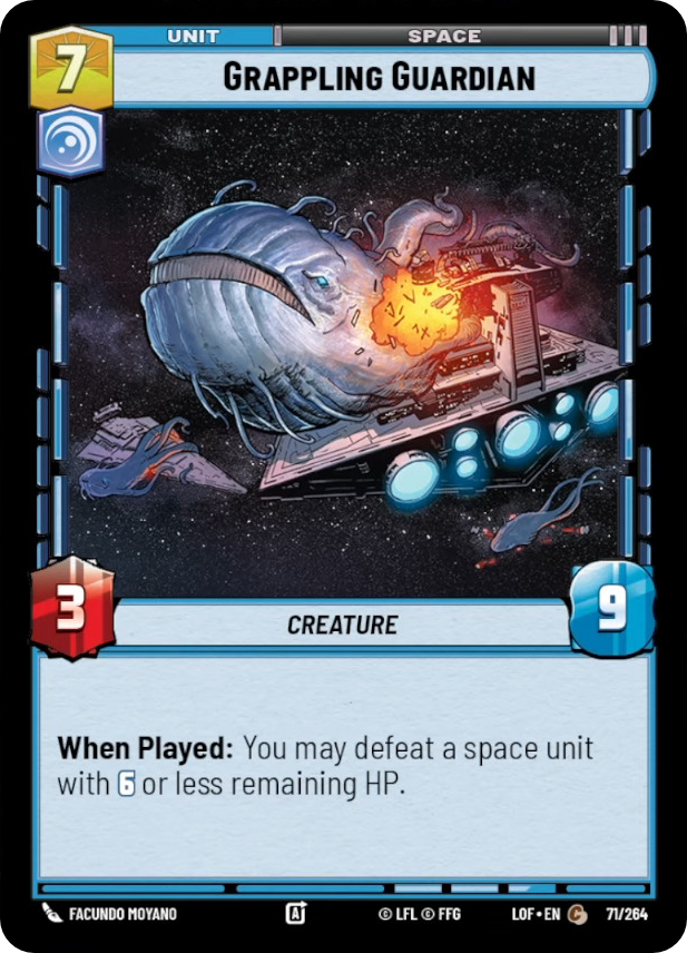 Grappling Guardian, Legends of the Force Card Art