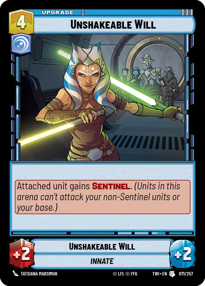 Unshakeable Will, Twilight of the Republic Card Art