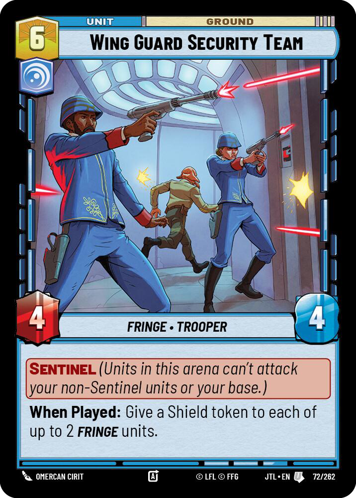 Wing Guard Security Team, Jump to Lightspeed Card Art