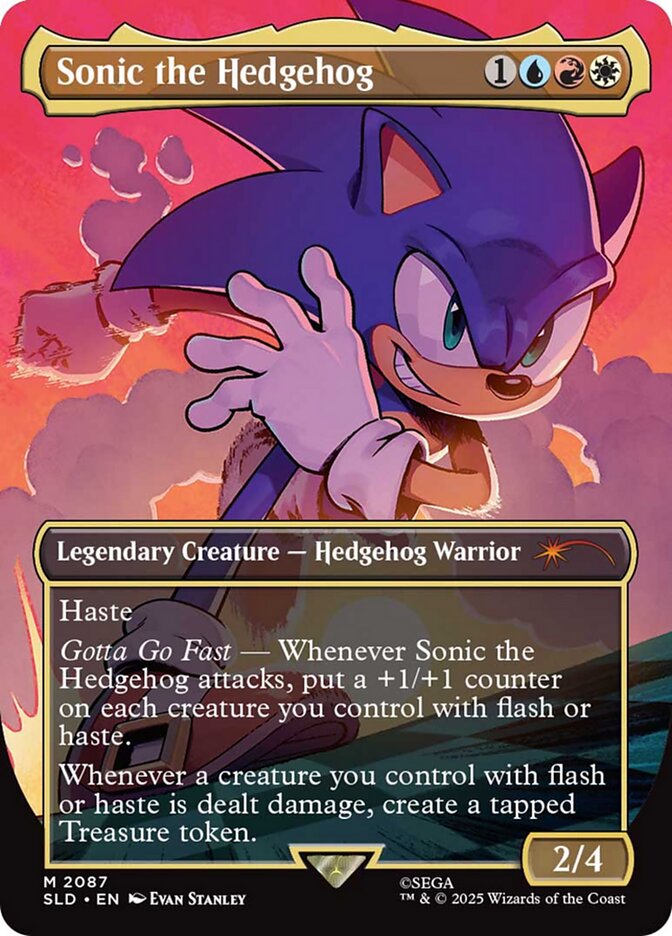 Sonic the Hedgehog, Secret Lair Drop Card Art