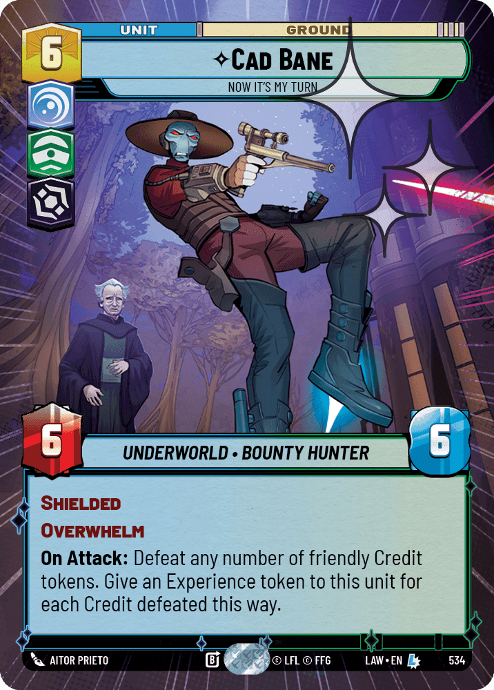 Cad Bane, Now It's My Turn - Hyperspace Foil