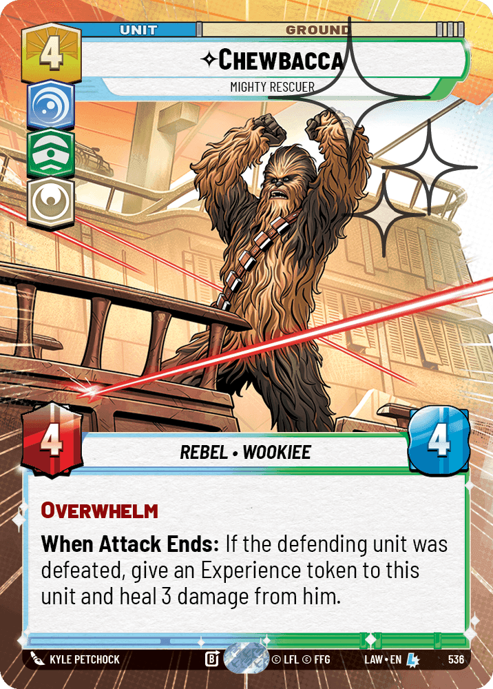 Chewbacca, Mighty Rescuer - Hyperspace Foil