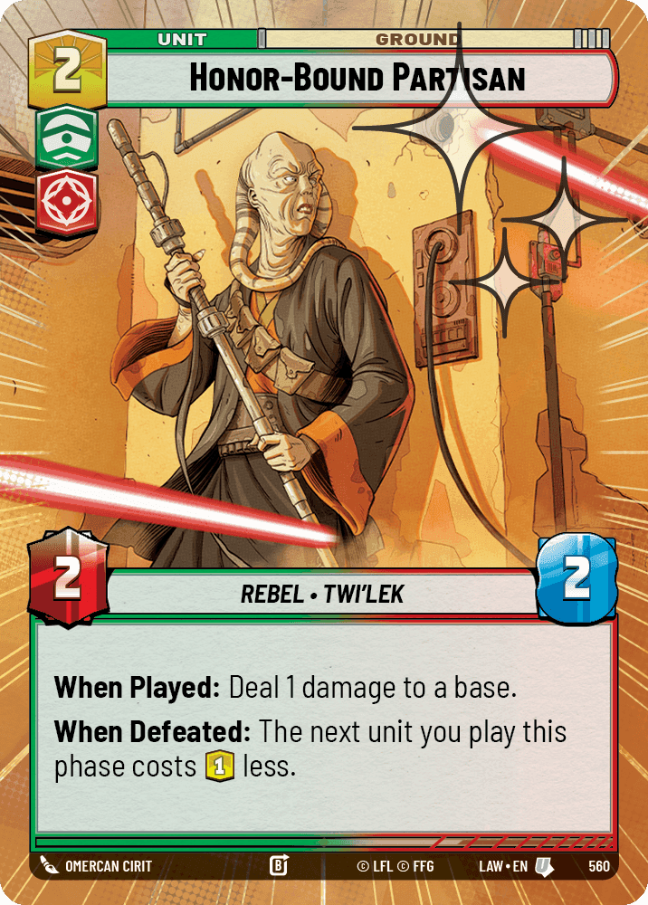 Honor-Bound Partisan - Hyperspace Foil