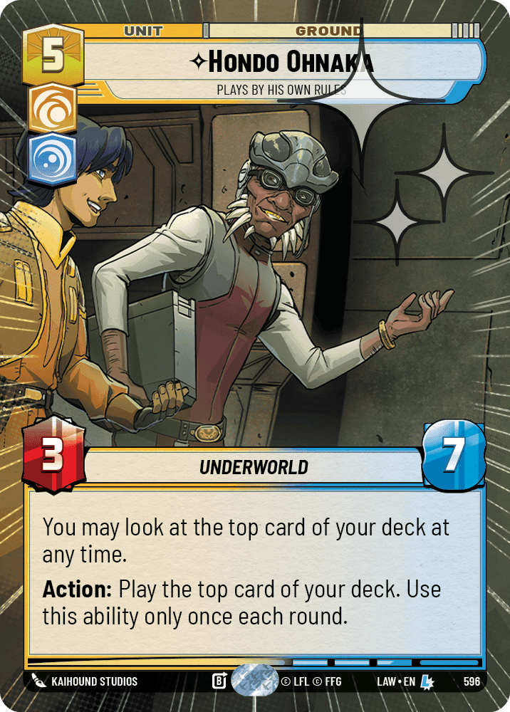 Hondo Ohnaka, Plays By His Own Rules - Hyperspace Foil