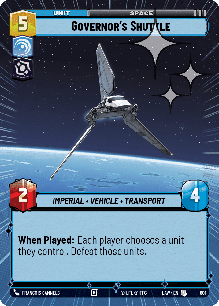 Governor's Shuttle - Hyperspace Foil