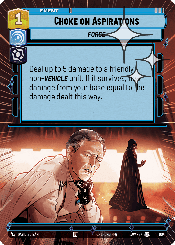Choke on Aspirations - Hyperspace Foil