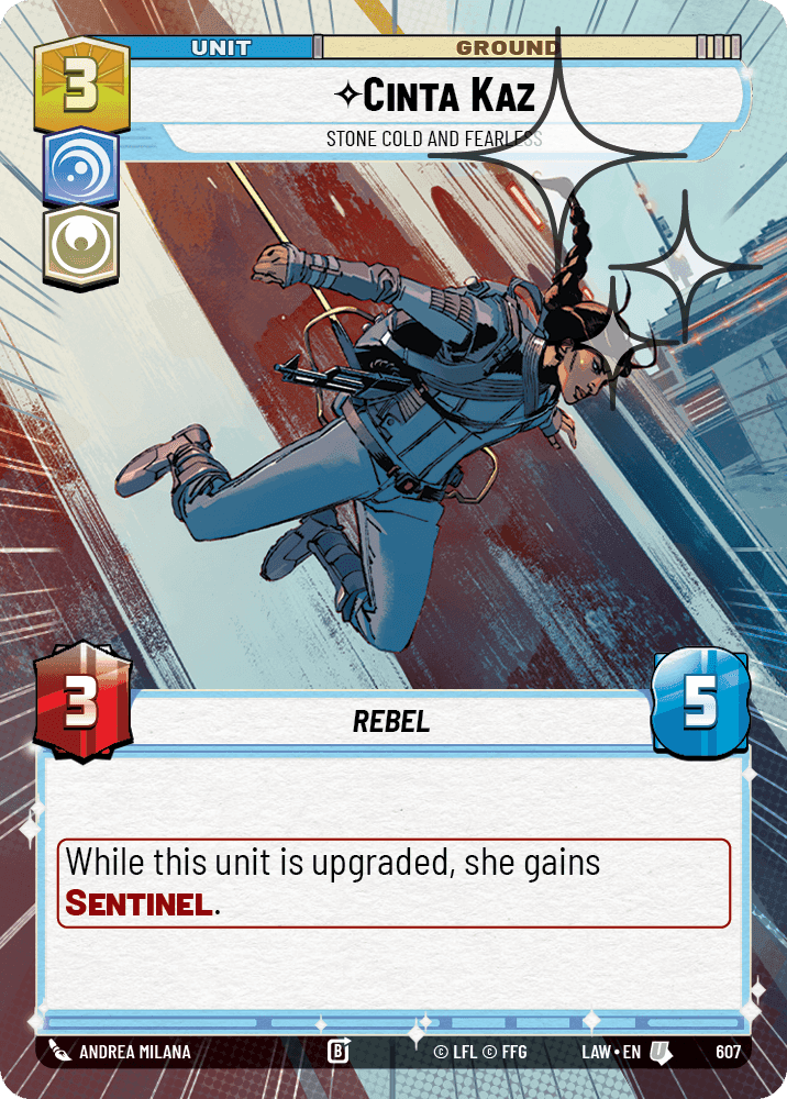 Cinta Kaz, Stone Cold and Fearless - Hyperspace Foil