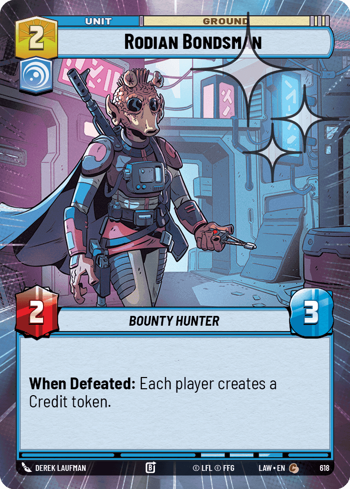 Rodian Bondsman - Hyperspace Foil