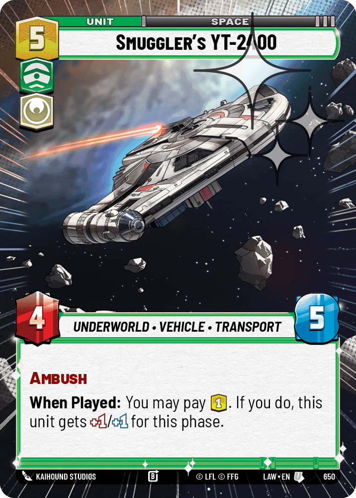 Smuggler's YT-2400 - Hyperspace Foil
