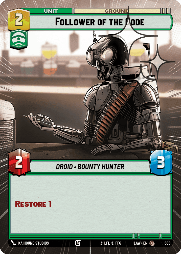 Follower of the Code - Hyperspace Foil
