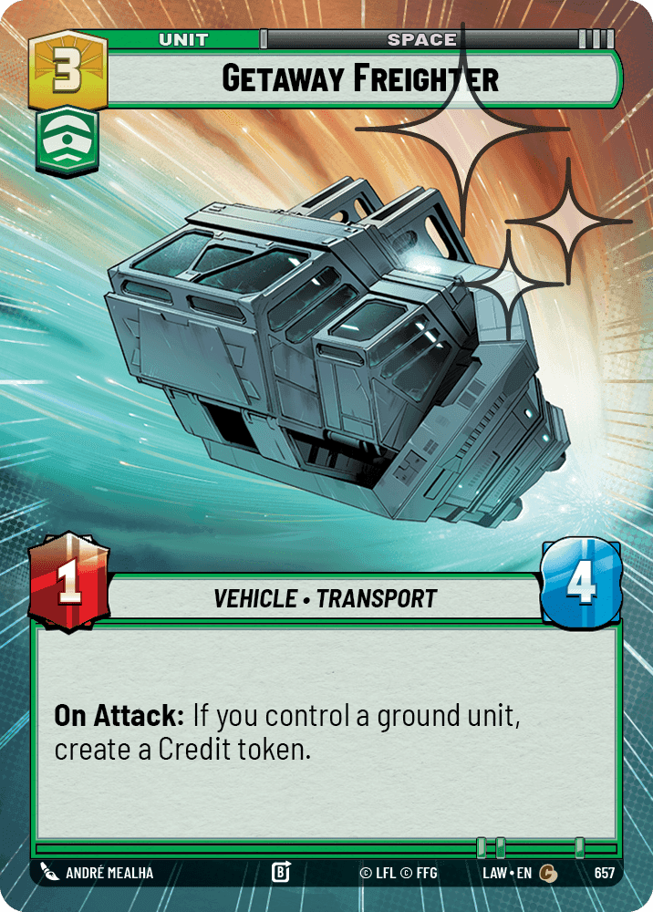 Getaway Freighter - Hyperspace Foil