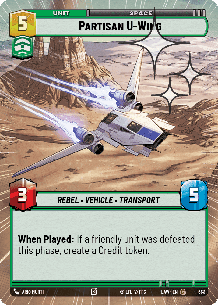 Partisan U-Wing - Hyperspace Foil