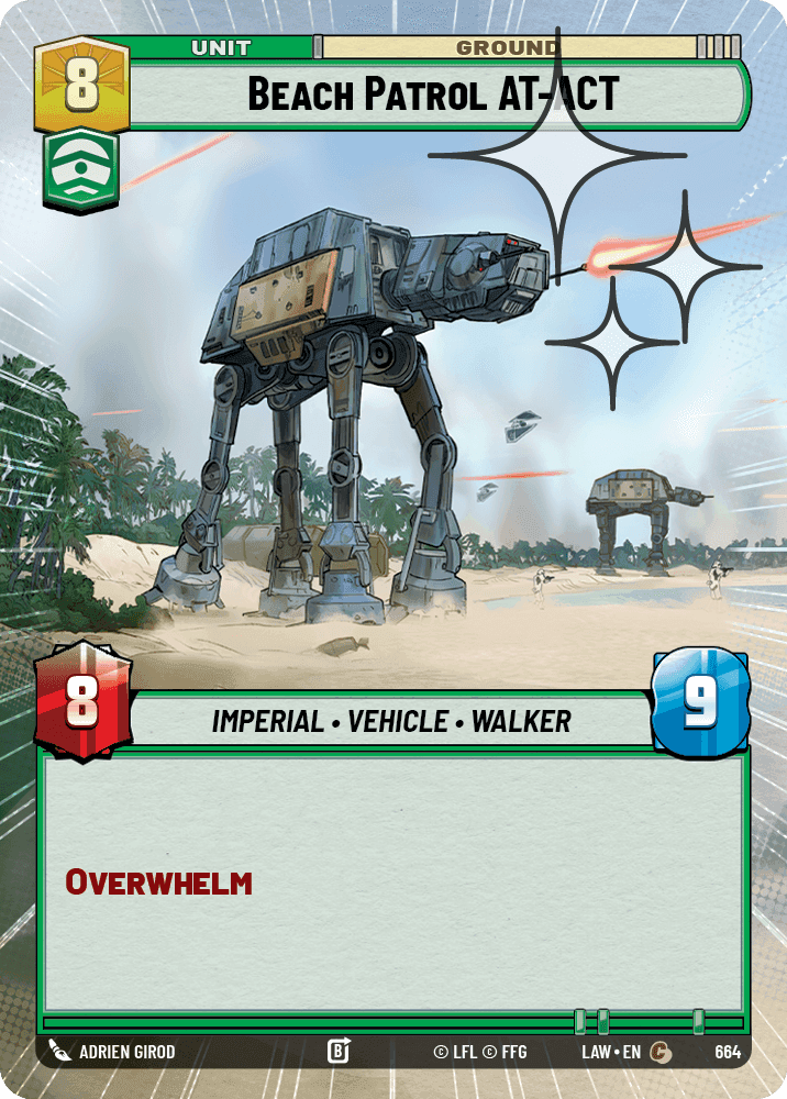 Beach Patrol AT-ACT - Hyperspace Foil