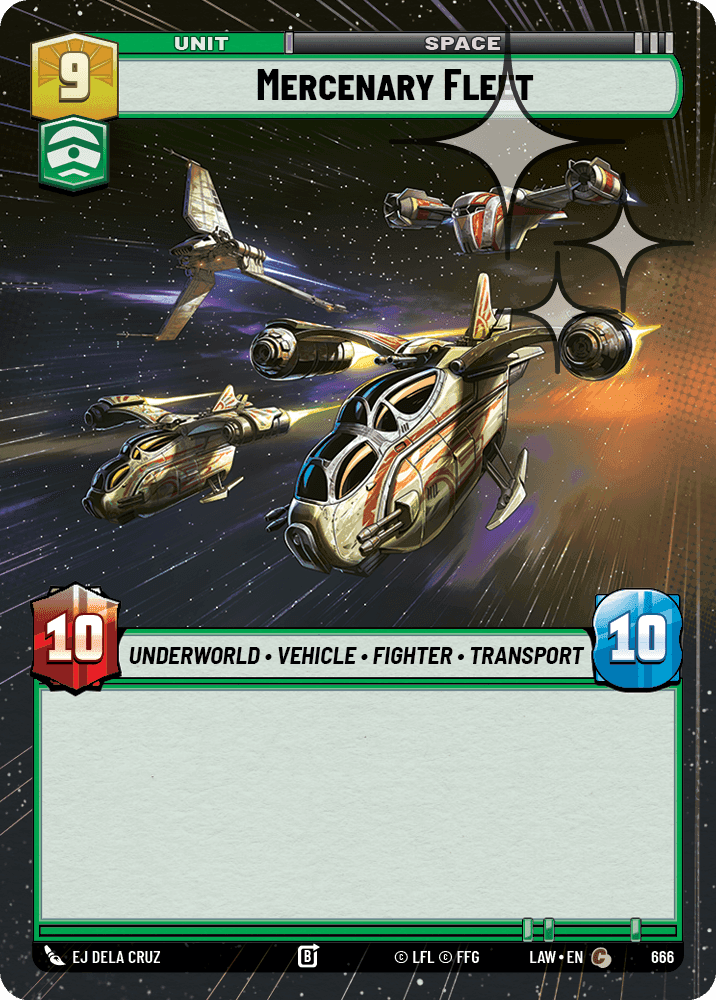 Mercenary Fleet - Hyperspace Foil