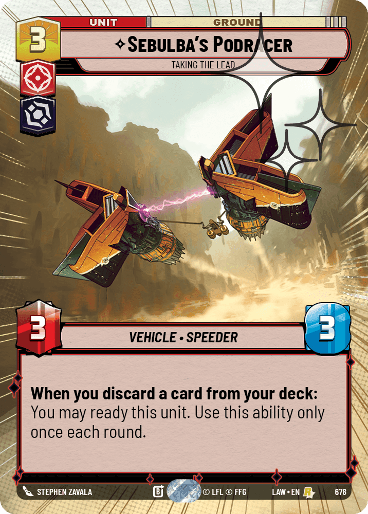 Sebulba's Podracer, Taking the Lead - Hyperspace Foil