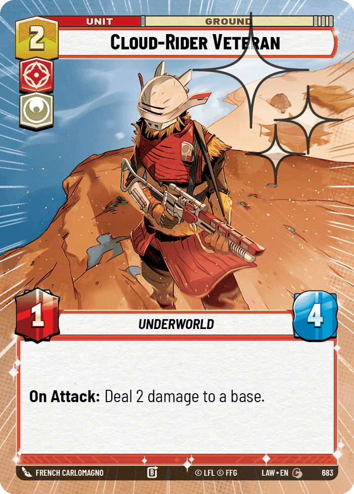 Cloud-Rider Veteran - Hyperspace Foil