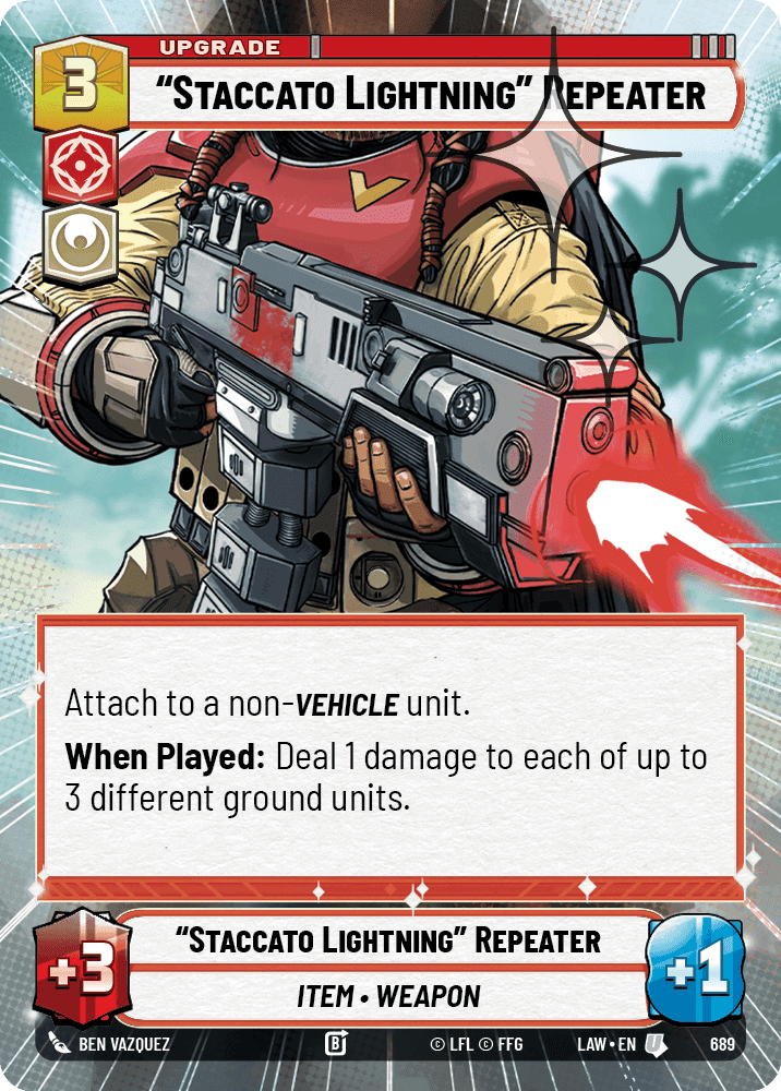 “Staccato Lightning” Repeater - Hyperspace Foil
