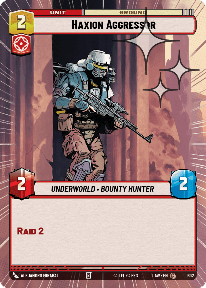 Haxion Aggressor - Hyperspace Foil