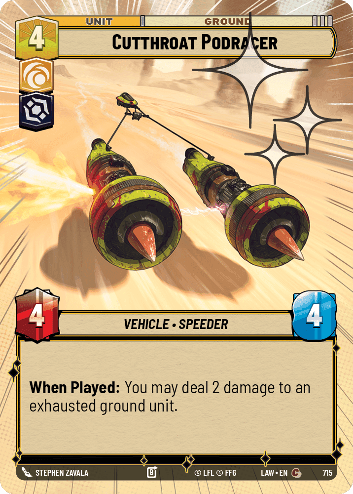 Cutthroat Podracer - Hyperspace Foil