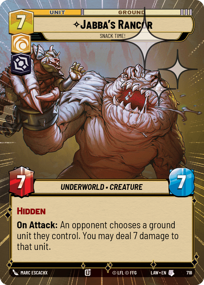 Jabba's Rancor, Snack Time! - Hyperspace Foil