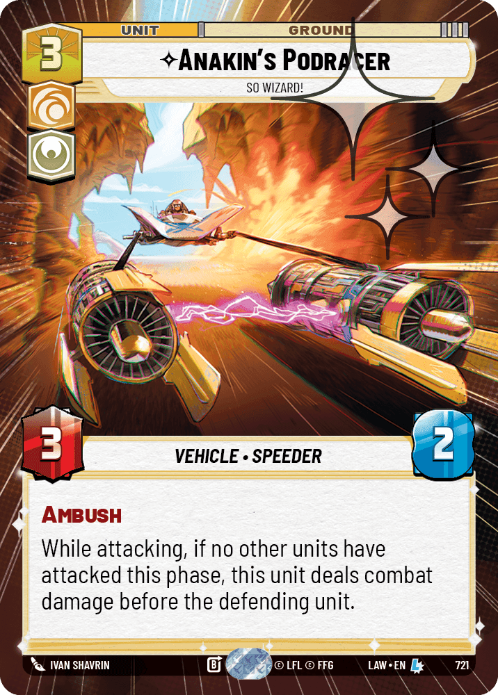Anakin's Podracer, So Wizard! - Hyperspace Foil