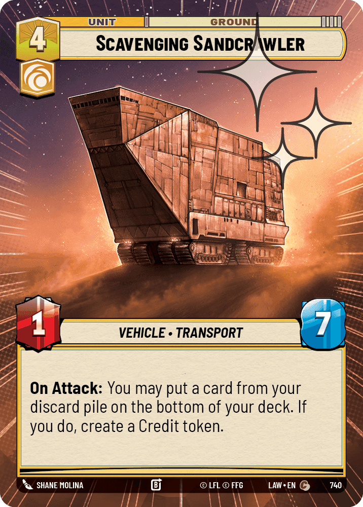 Scavenging Sandcrawler - Hyperspace Foil