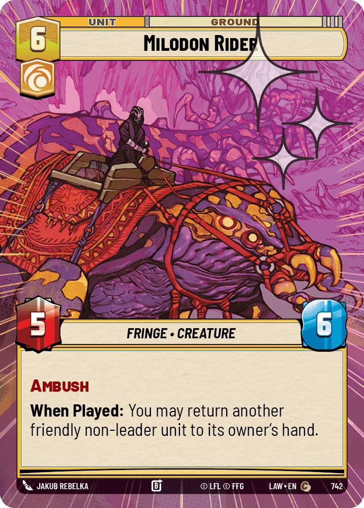 Milodon Rider - Hyperspace Foil