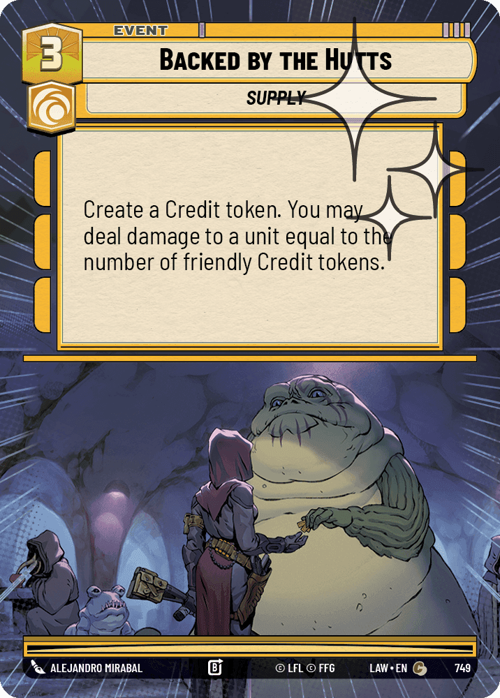 Backed by the Hutts - Hyperspace Foil