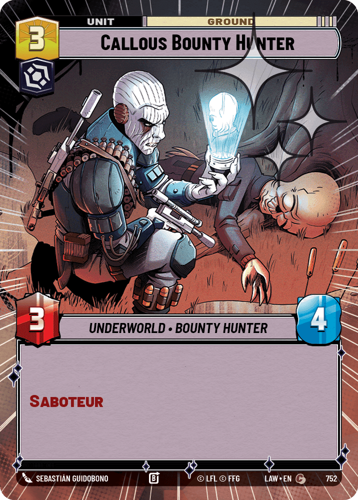 Callous Bounty Hunter - Hyperspace Foil