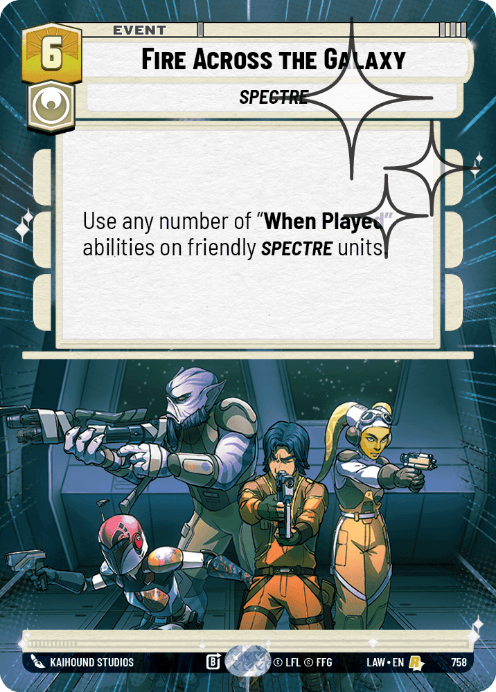 Fire Across the Galaxy - Hyperspace Foil
