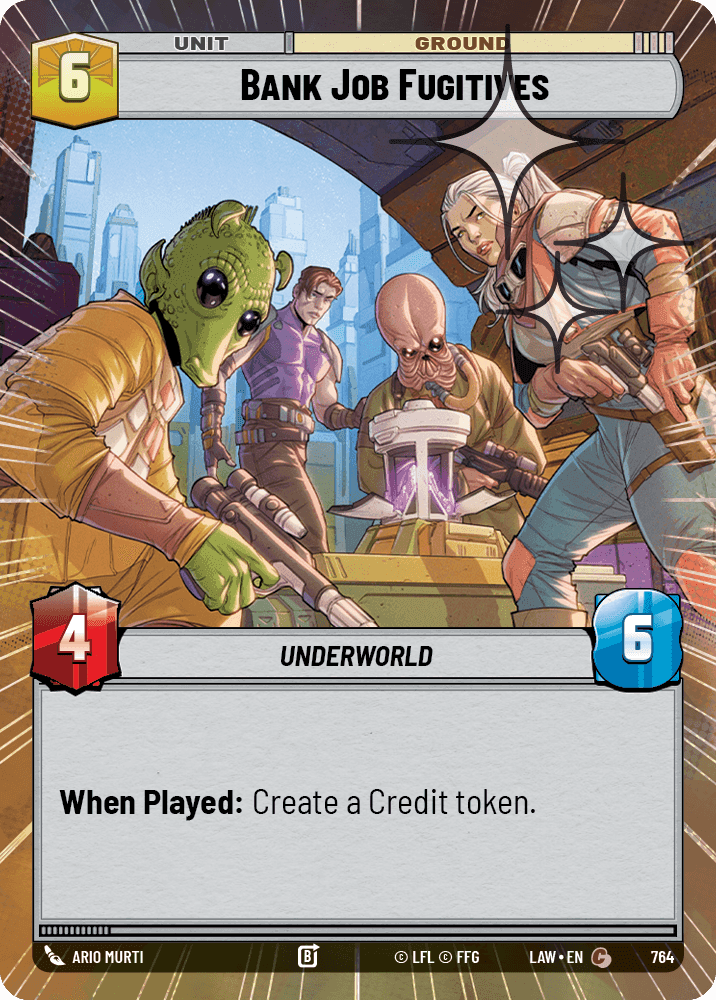 Bank Job Fugitives - Hyperspace Foil