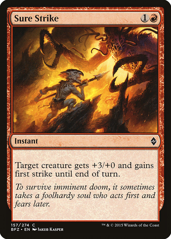 Sure Strike, Battle for zendikar Card Art
