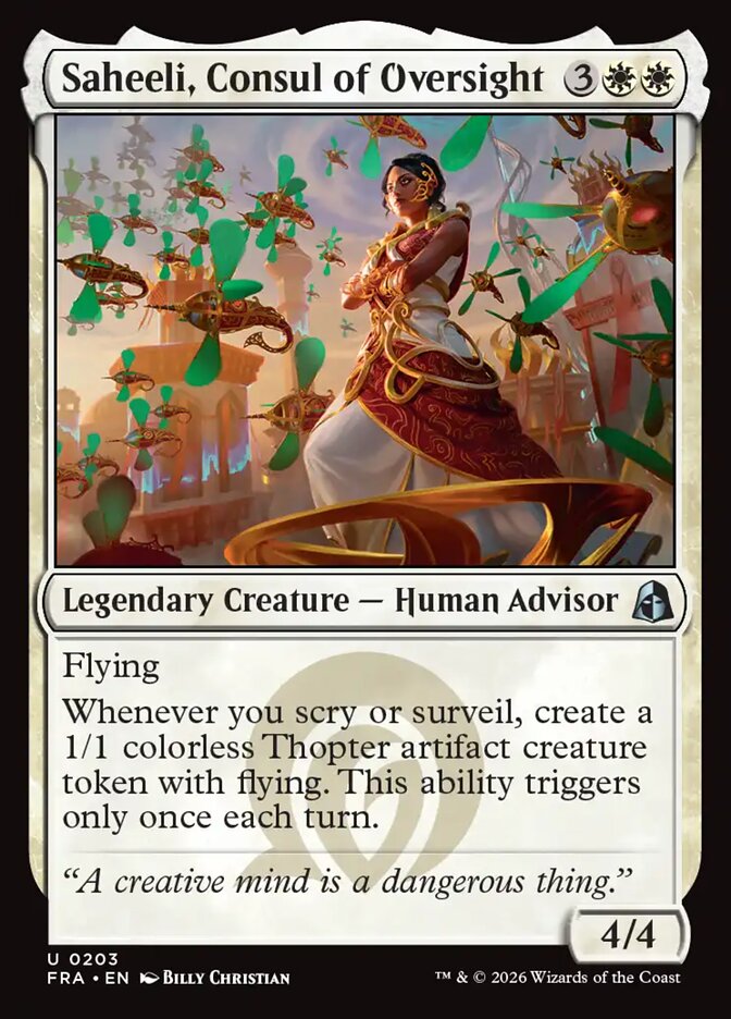Saheeli, Consul of Oversight, Reality Fracture Card Art