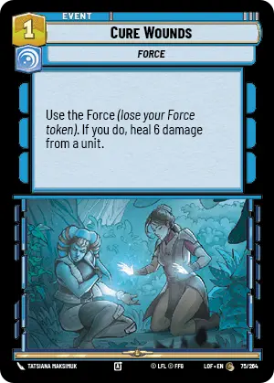 Cure Wounds, Legends of the Force Card Art