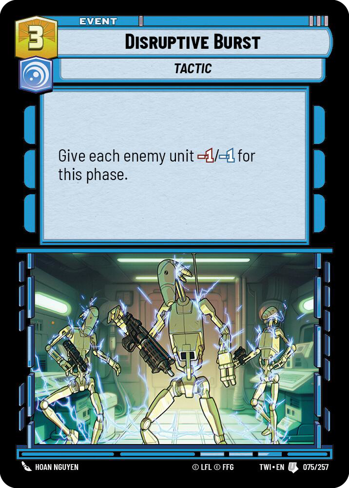 Disruptive Burst, Twilight of the Republic Card Art