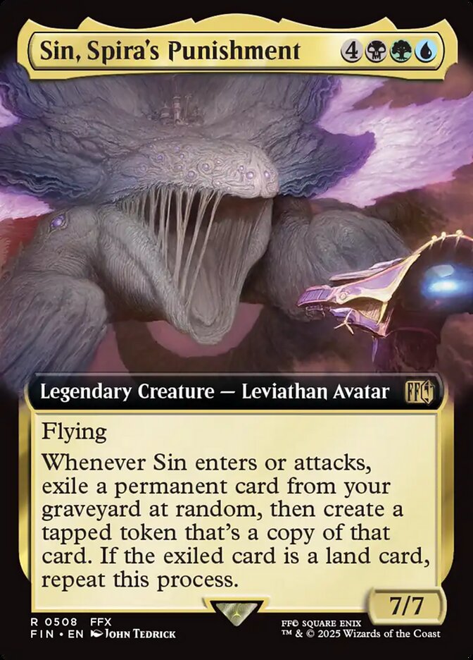 Sin, Spira's Punishment, Final Fantasy Card Art