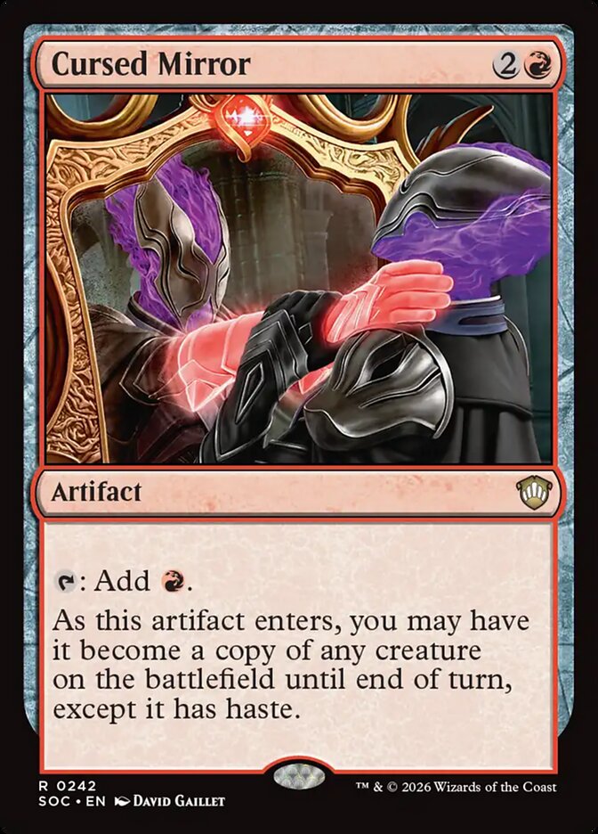 Cursed Mirror, Secrets Of Strixhaven Commander Card Art
