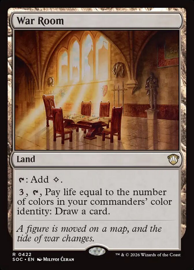 War Room, Secrets Of Strixhaven Commander Card Art