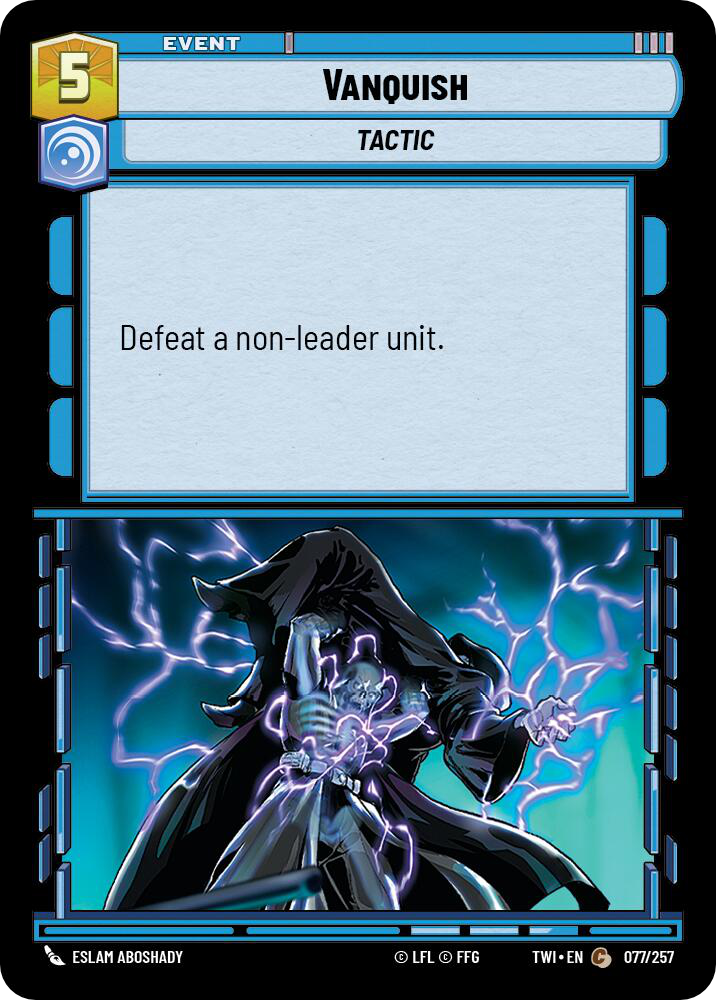 Vanquish, Twilight of the Republic Card Art