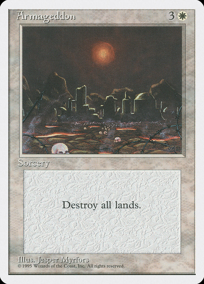 Armageddon, Fourth Edition Card Art