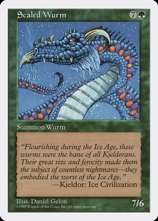 Scaled Wurm, Fifth edition Card Art
