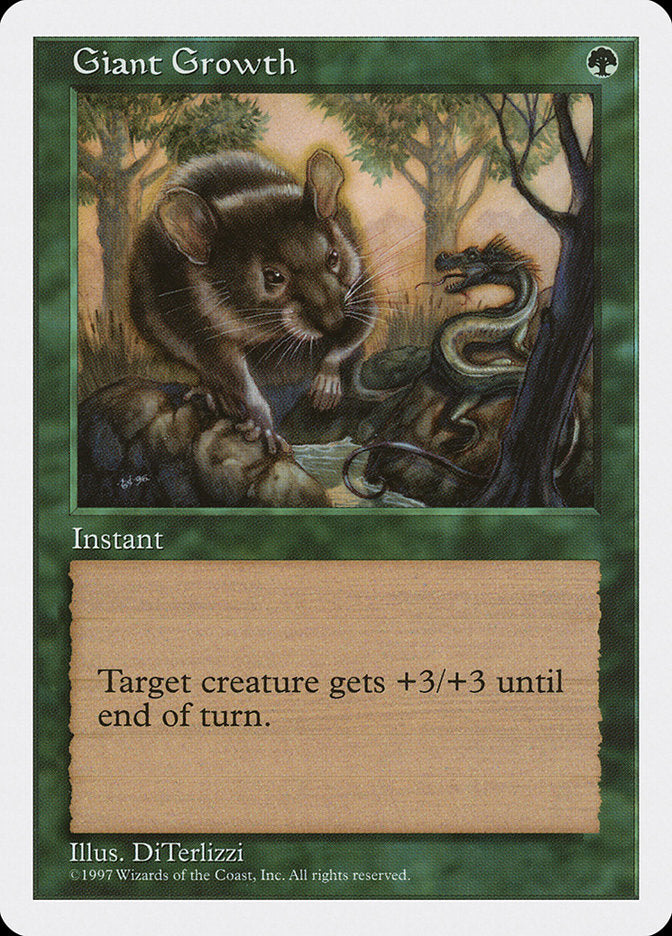 Giant Growth, Fifth edition Card Art