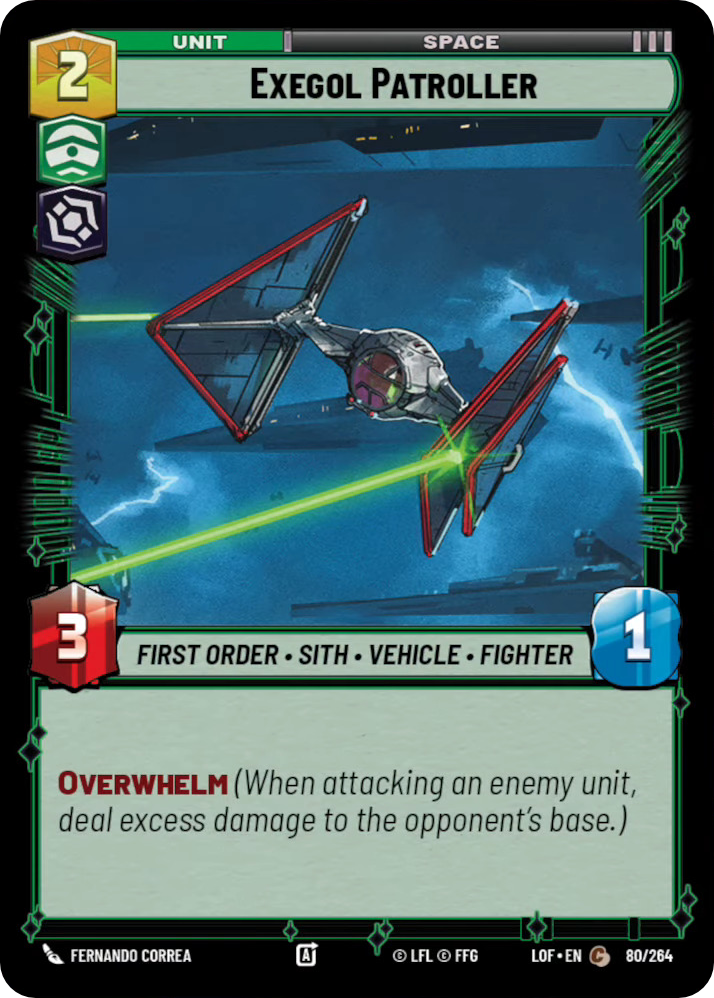 Exegol Patroller, Legends of the Force Card Art