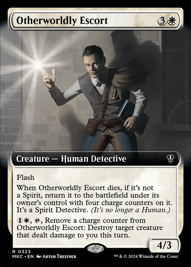 Otherworldly Escort, Murders At Karlov Manor Commander Card Art