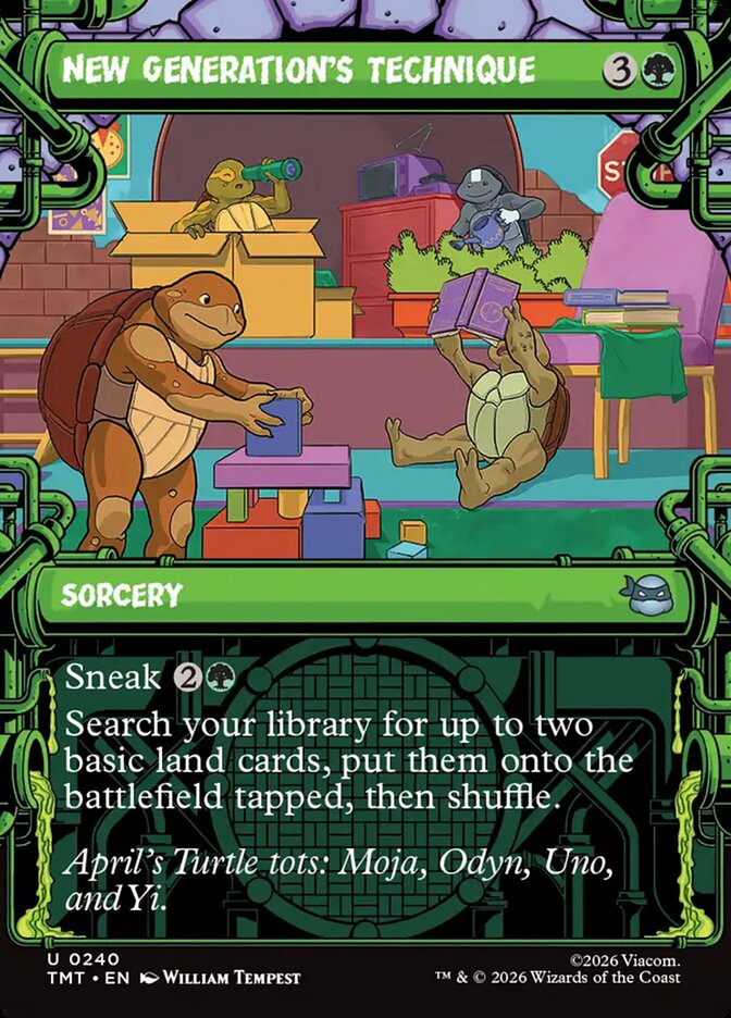 New Generation's Technique, Teenage Mutant Ninja Turtles Card Art