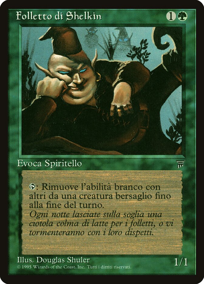 Shelkin Brownie, Legends Card Art