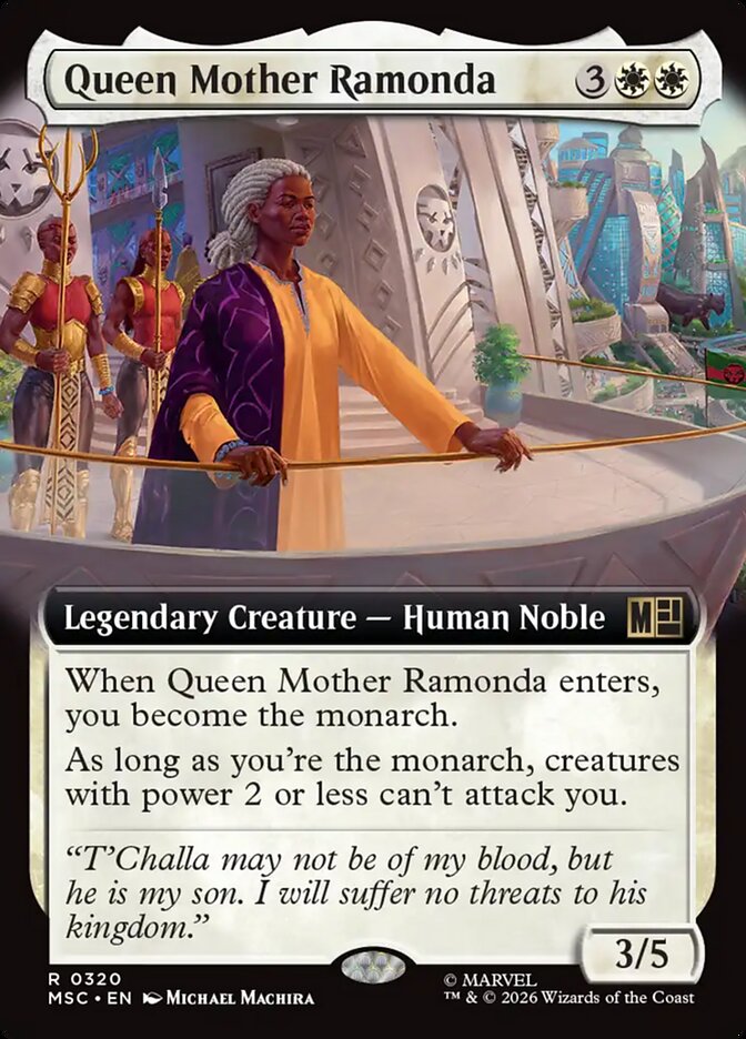 Queen Mother Ramonda, Marvel Super Heroes Commander Card Art